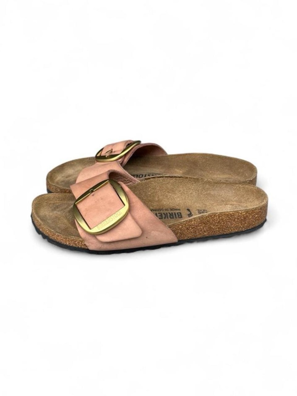 Birkenstock Madrid Big Buckle Old Rose Leather Sandals EU 39 US Women's 8 Narrow - Picture 5 of 8